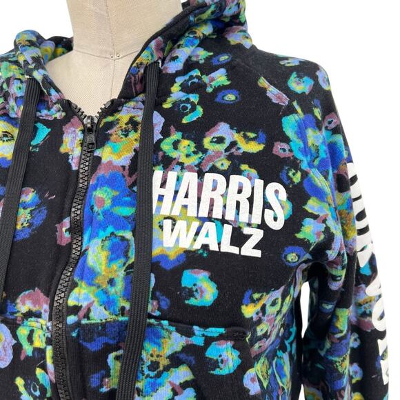Designers for Democracy by Ulla Johnson Zip Up Hoodie Harris‎ Walz Size Small - Picture 4 of 13